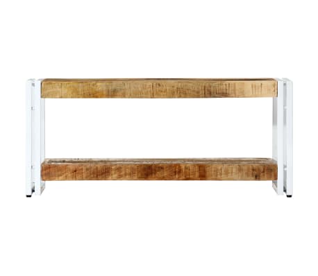 vidaXL Meuble TV 90x30x40 cm Bois massif de manguier