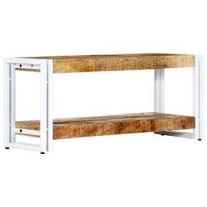 TV stolek 90 x 30 x 40 cm masivní mangovníkové dřevo - obrázek 12