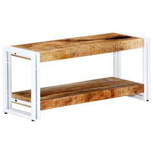 TV stolek 90 x 30 x 40 cm masivní mangovníkové dřevo - obrázek 9