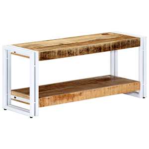 TV stolek 90 x 30 x 40 cm masivní mangovníkové dřevo - obrázek 10