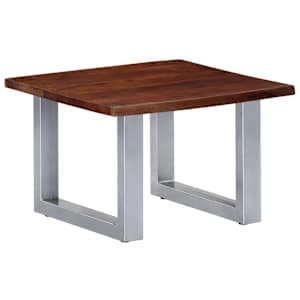 Konferenční stolek s živou hranou 60x60x40 cm masivní akácie - obrázek 11