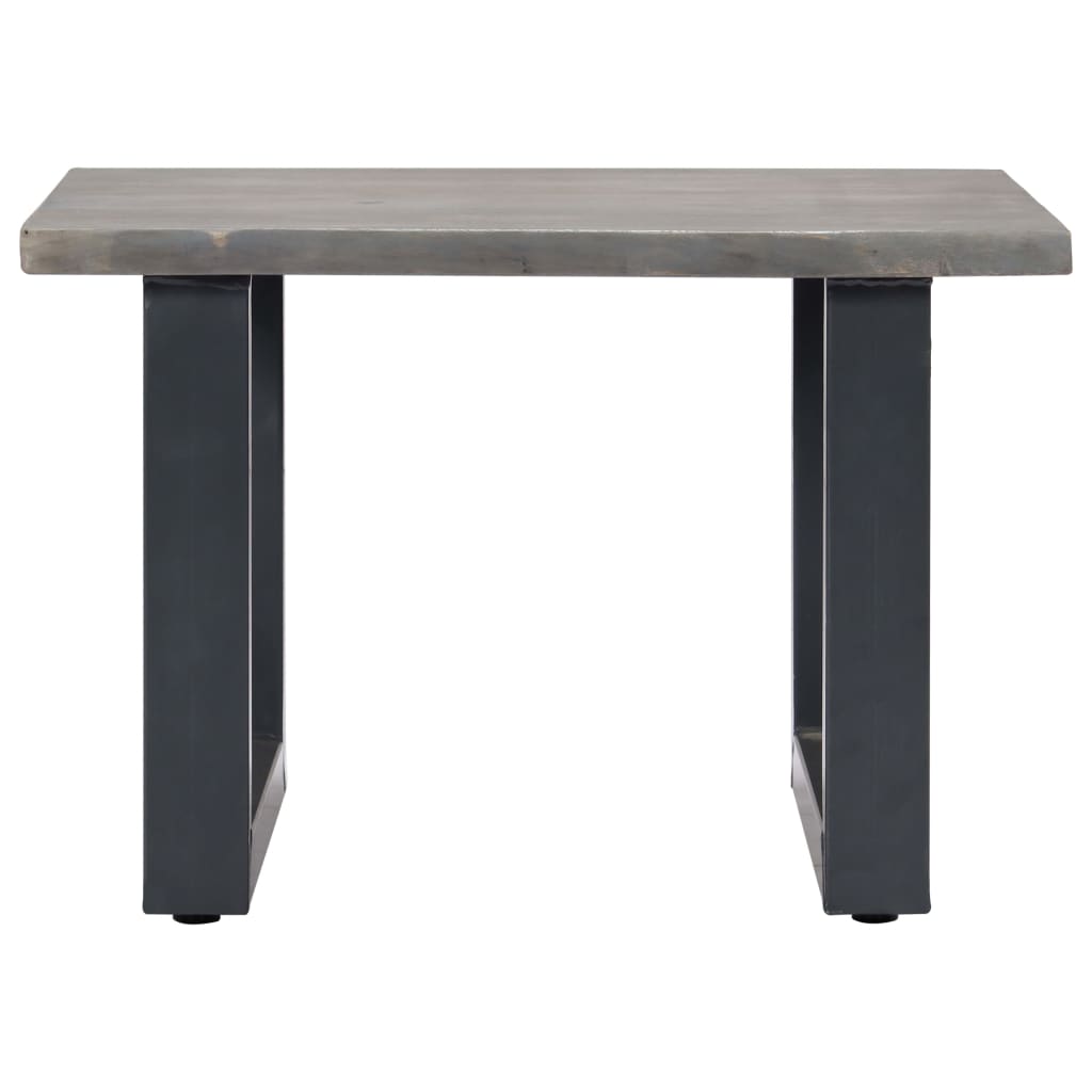 

vidaXL Salontafel met natuurlijke randen 60x60x40 cm acaciahout grijs