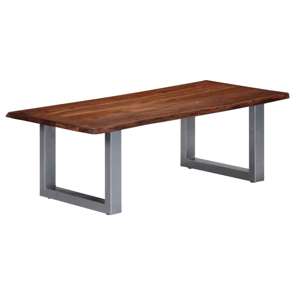 Image of vidaXL Coffee Table with Live Edges 115x60x40 cm Solid Acacia Wood