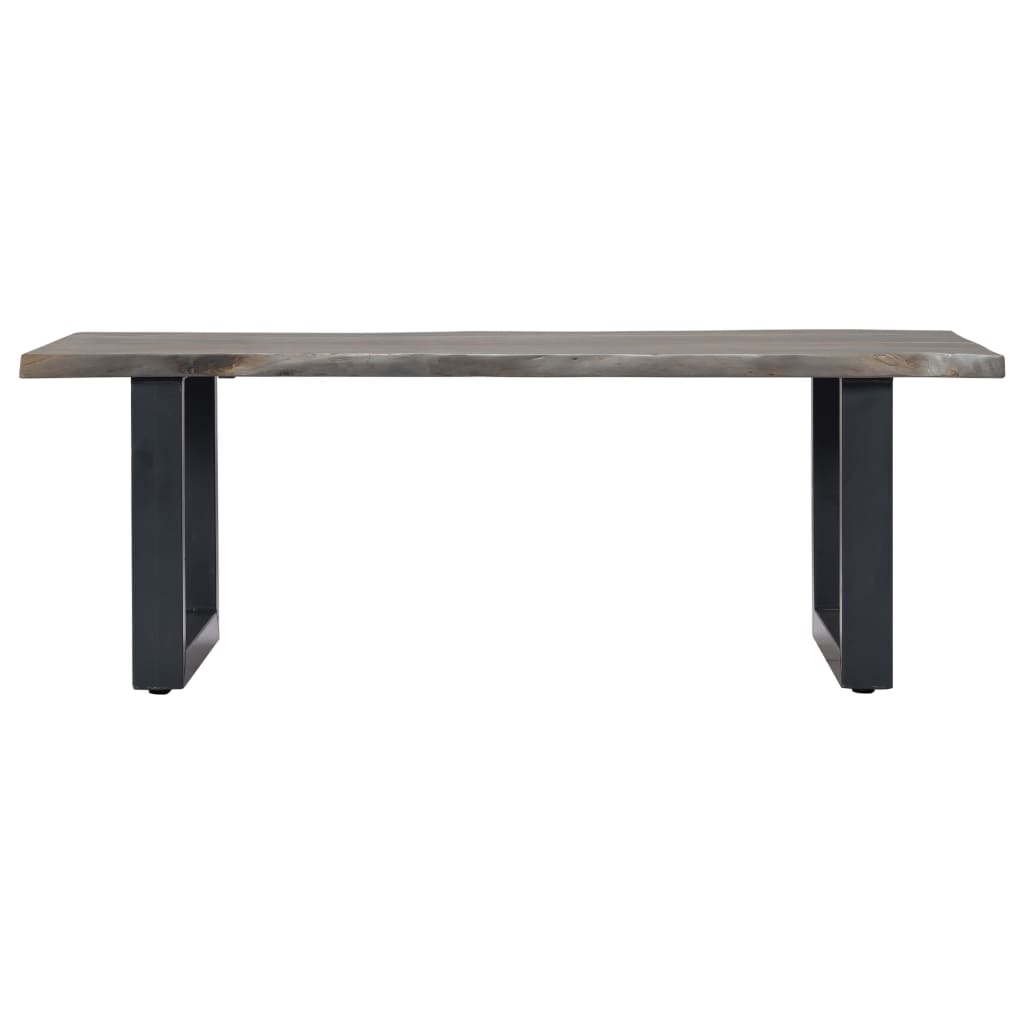 Thumbnail - vidaXL Couchtisch mit Naturkanten Grau 115x60x40 cm Massivholz Akazie