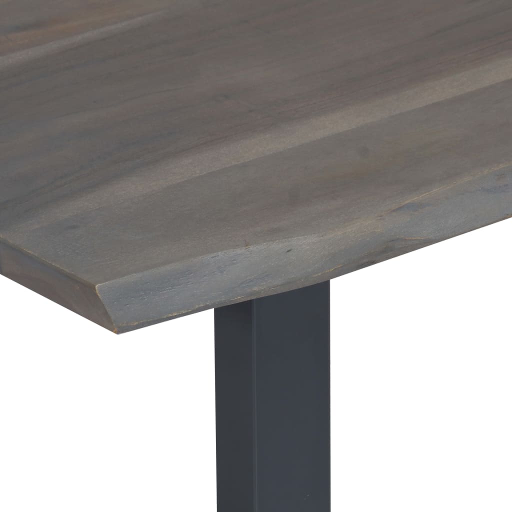 Thumbnail - vidaXL Couchtisch mit Naturkanten Grau 115x60x40 cm Massivholz Akazie