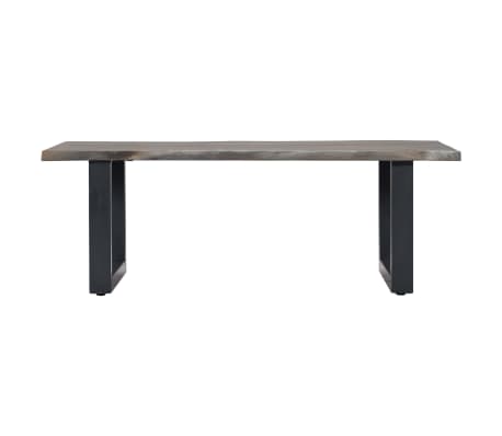 vidaXL Coffee Table with Live Edges Gray 45.3"x23.6"x15.7"