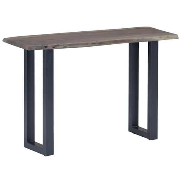 vidaXL konsoollaud, 115 x 35 x 76 cm, akaatsiapuit ja raud