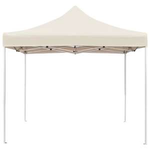vidaXL Profi-Partyzelt Faltbar Aluminium 3x3 m Creme