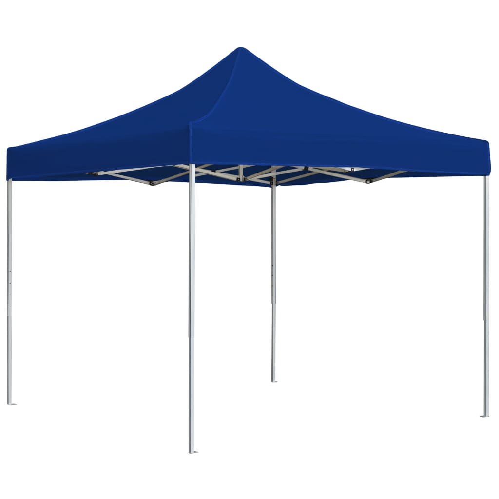 vidaXL Profi-Partyzelt Faltbar Aluminium 3x3 m Blau