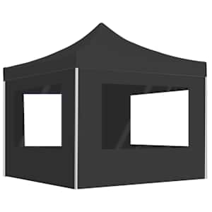 Profesionální skládací party stan+stěny hliník 3 x 3 m antracit - obrázek 1