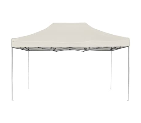 vidaXL Tente de r&eacute;ception pliable Aluminium 4,5x3 m Cr&egrave;me