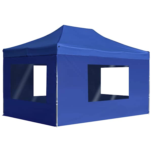 vidaXL kokkupandav peotelk seintega, alumiinium, 4,5 x 3 m, sinine