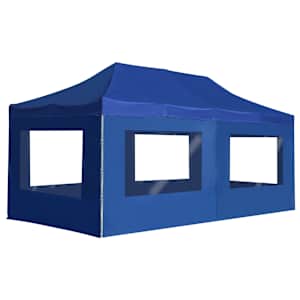 vidaXL kokkupandav peotelk seintega, alumiinium, 6 x 3 m, sinine