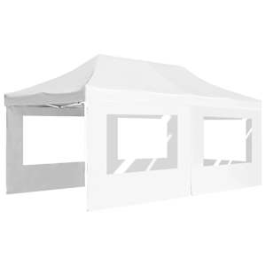 Profesionální skládací party stan + stěny hliník 6 x 3 m bílý - obrázek 3