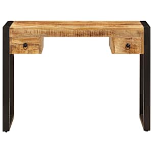 Psací stůl se 2 zásuvkami 110 x 50 x 77 cm masivní mangovník - obrázek 2