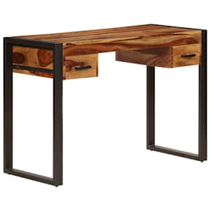 vidaXL 2 sahtliga kirjutuslaud, 110 x 50 x 77 cm akaatsiapuu