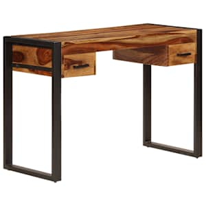Psací stůl se 2 zásuvkami 110 x 50 x 77 cm masivní akácie - obrázek 1
