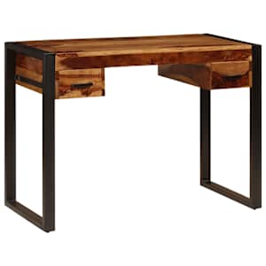 Psací stůl se 2 zásuvkami 110 x 50 x 77 cm masivní akácie - obrázek 14