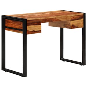Psací stůl se 2 zásuvkami 110 x 50 x 77 cm masivní akácie - obrázek 4
