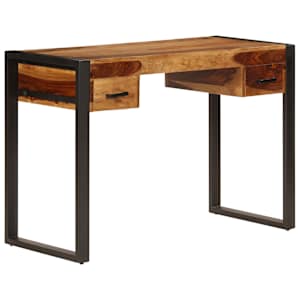 Psací stůl se 2 zásuvkami 110 x 50 x 77 cm masivní akácie - obrázek 10