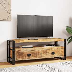 TV stolek 120 x 35 x 45 cm masivní mangovníkové dřevo - obrázek 3