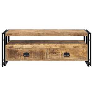 TV stolek 120 x 35 x 45 cm masivní mangovníkové dřevo - obrázek 5