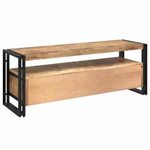 TV stolek 120 x 35 x 45 cm masivní mangovníkové dřevo - obrázek 7