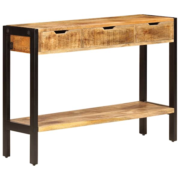 vidaXL puhvetkapp 3 sahtliga, 110 x 35 x 75 cm, mangopuit