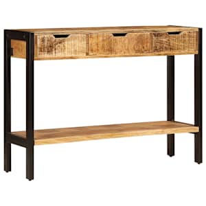Příborník se 3 zásuvkami 110 x 35 x 75 cm masivní mangovník - obrázek 2