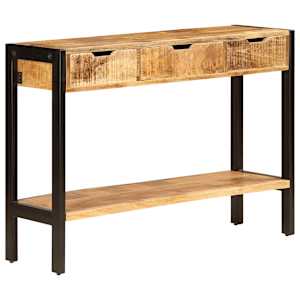 Příborník se 3 zásuvkami 110 x 35 x 75 cm masivní mangovník - obrázek 12