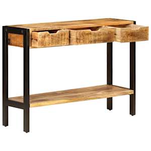 Příborník se 3 zásuvkami 110 x 35 x 75 cm masivní mangovník - obrázek 4