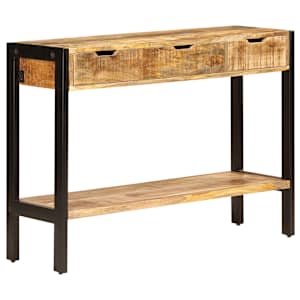 Příborník se 3 zásuvkami 110 x 35 x 75 cm masivní mangovník - obrázek 9