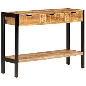 Příborník se 3 zásuvkami 110 x 35 x 75 cm masivní mangovník - obrázek 10