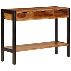 Příborník se 3 zásuvkami 110x35x75 cm masivní akáciové dřevo - obrázek 1