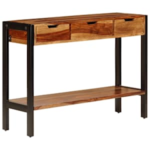 Příborník se 3 zásuvkami 110x35x75 cm masivní akáciové dřevo - obrázek 11