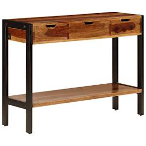 Příborník se 3 zásuvkami 110x35x75 cm masivní akáciové dřevo - obrázek 12
