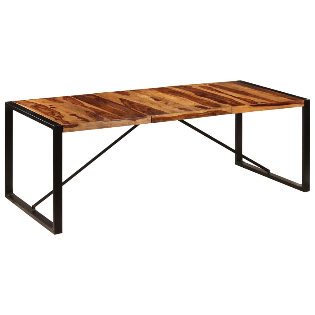 Jídelní stůl 220 x 100 x 75 cm masivní sheeshamové dřevo