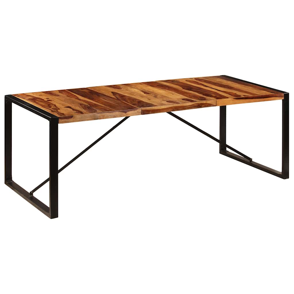 vidaXL Matbord 220x100x75 cm massivt sheshamtr&auml;