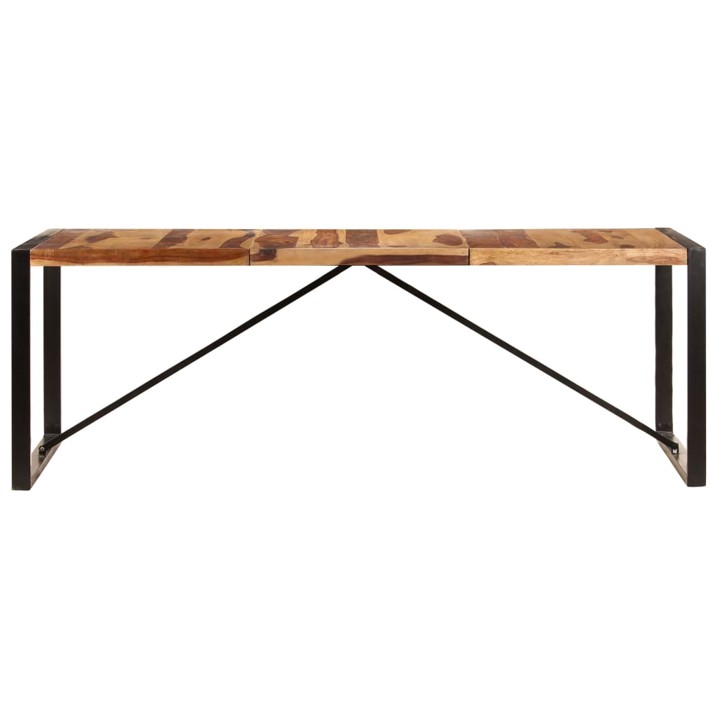 

vidaXL Eettafel 220x100x75 cm massief sheeshamhout