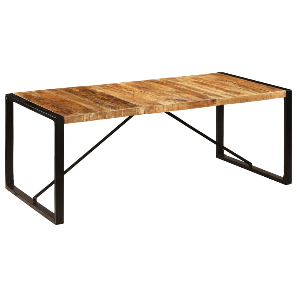 Blagovaonski stol od masivnog drva manga 200 x 100 x 75 cm