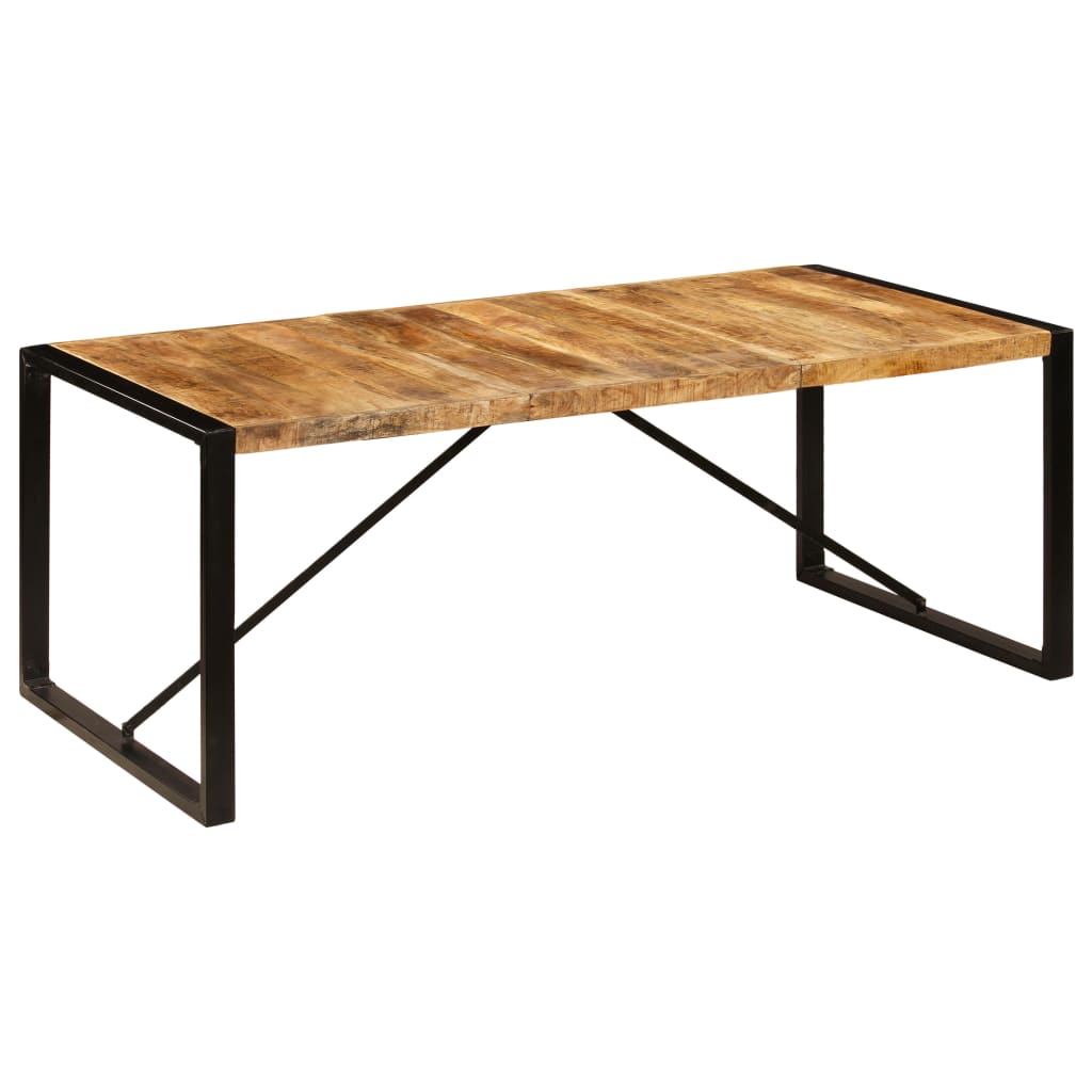 Blagovaonski stol od masivnog drva manga 200 x 100 x 75 cm