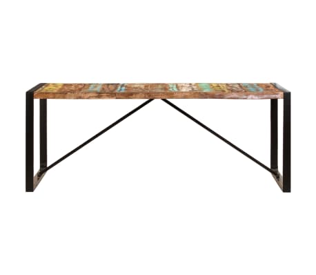 vidaXL Dining Table 200x100x75 cm Solid Reclaimed Wood