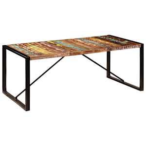 Jídelní stůl 200 x 100 x 75 cm masivní recyklované dřevo - obrázek 11