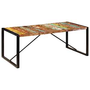 Jídelní stůl 200 x 100 x 75 cm masivní recyklované dřevo - obrázek 9