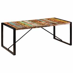 Jídelní stůl 200 x 100 x 75 cm masivní recyklované dřevo - obrázek 10