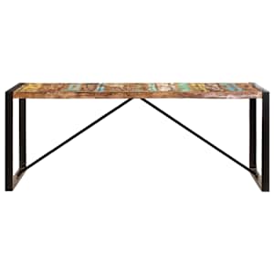 vidaXL Dining Table 200x100x75 cm Solid Reclaimed Wood