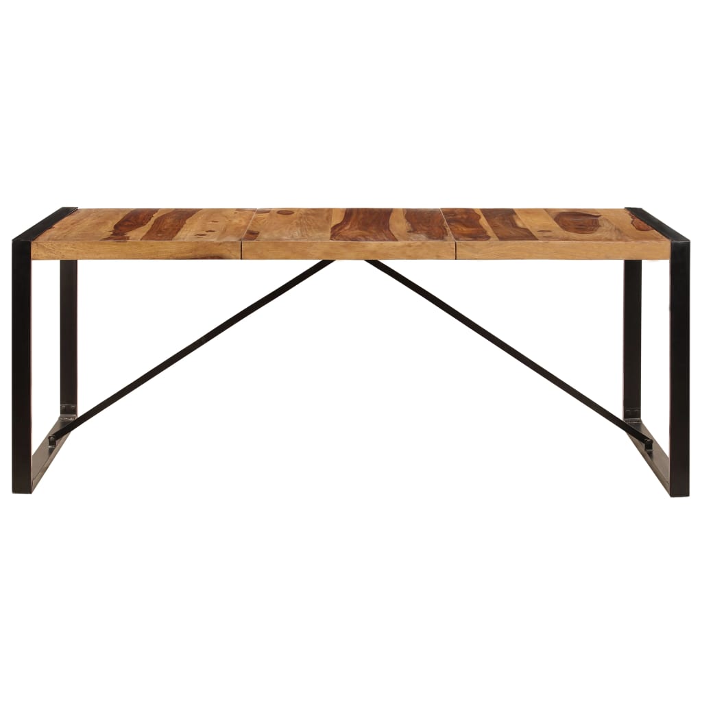 

vidaXL Eettafel 200x100x75 cm massief sheeshamhout