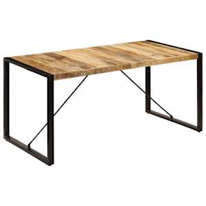 Jídelní stůl 160 x 80 x 75 cm masivní mangovníkové dřevo - obrázek 11