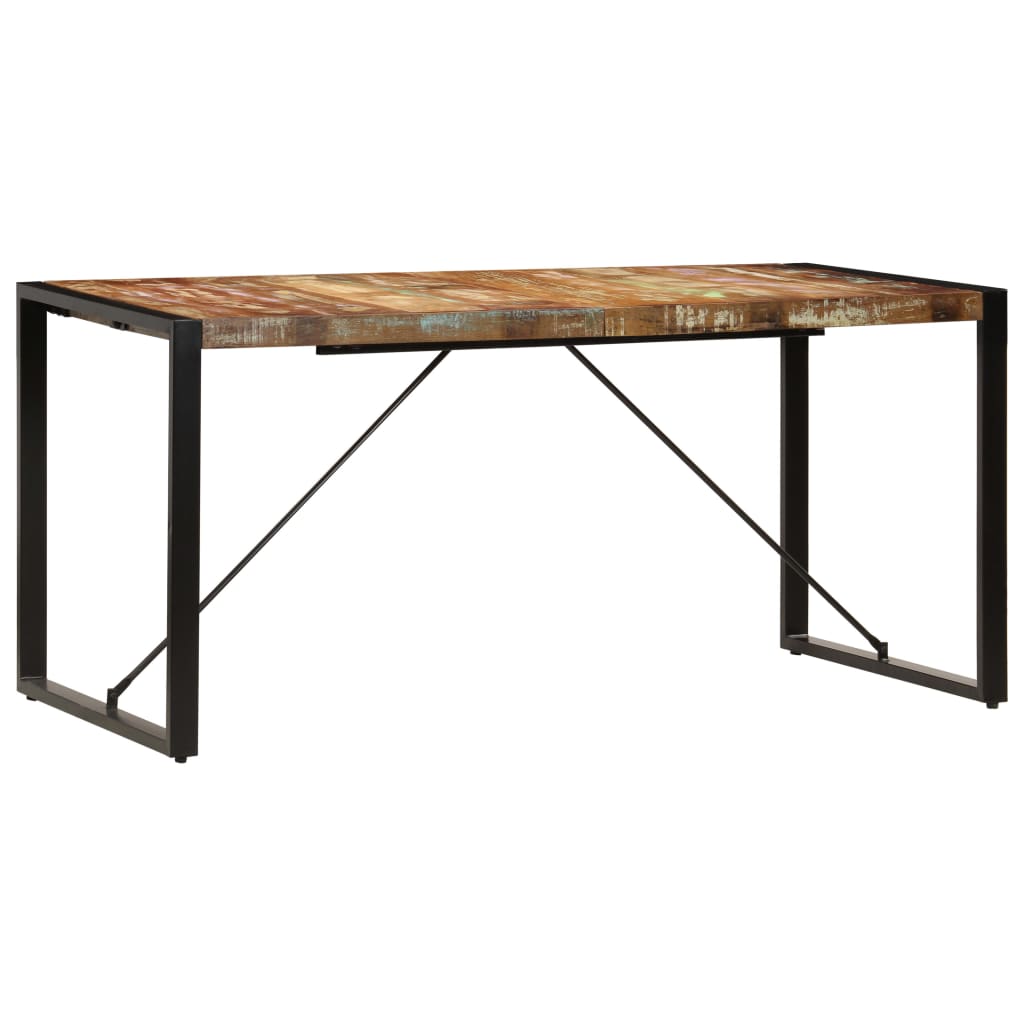 Blagovaonski stol od masivnog obnovljenog drva 160 x 80 x 75 cm