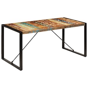 Jídelní stůl 160 x 80 x 75 cm masivní recyklované dřevo - obrázek 11